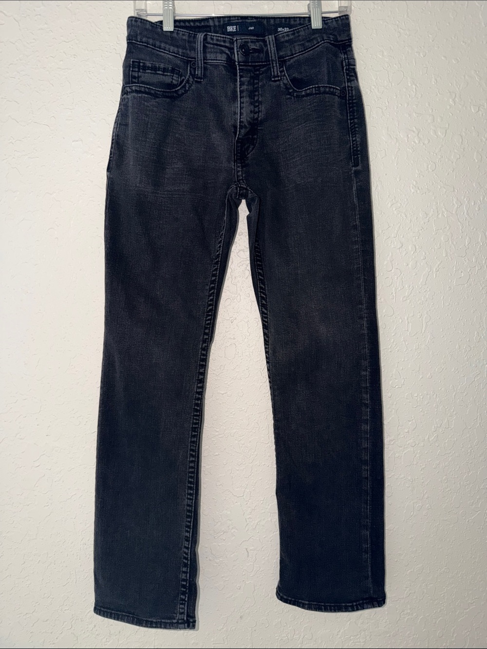 Men's Black BKE Jake Straight-Leg Jeans size 30 waist 32L